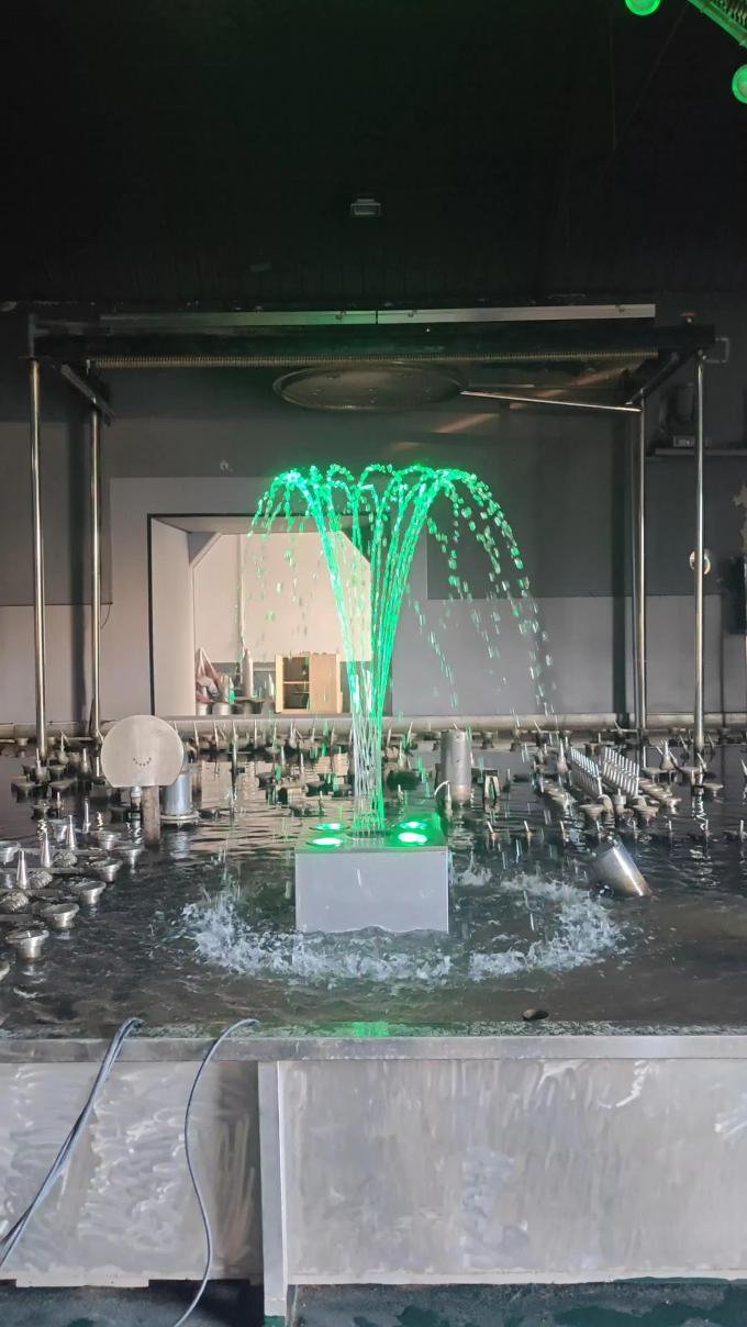 एलईडी लैंप रंग बहुरंगी 3 डी रोटरी नोजल समूह फव्वारा उच्च प्रदर्शन 3